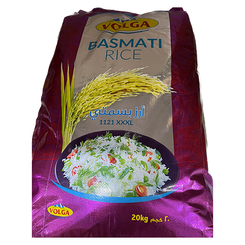 Volga 1121 XXXL Basmati Rice 20kg YallaBazzar